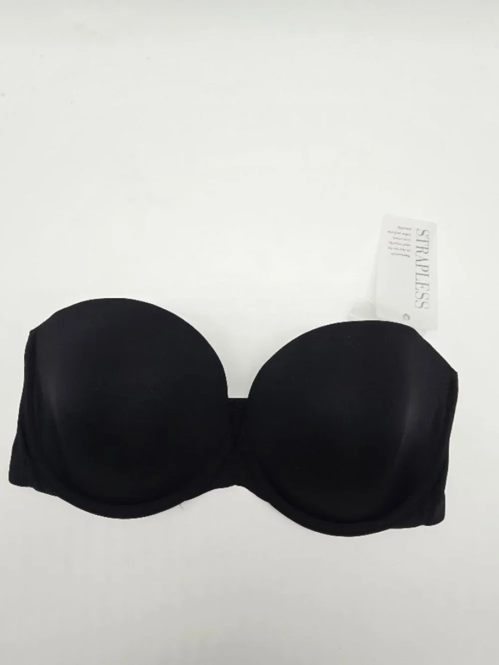 Natori Minimal Strapless Underwire Bra 32D Black